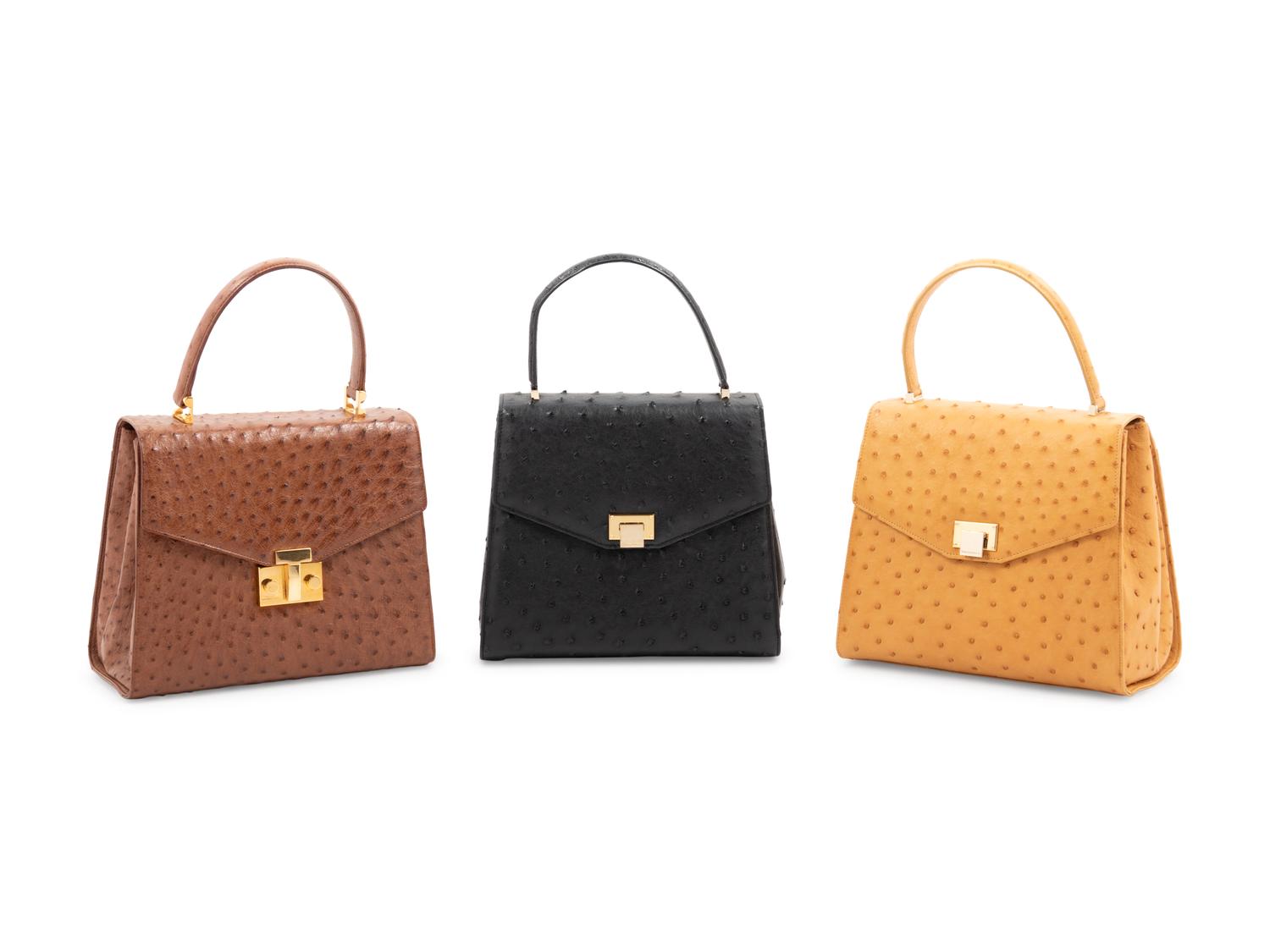 Three Tiffany & Co Ostrich Bags, 2010s
