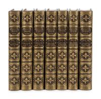 MILTON, John (1608-1674). The Poetical Works . 6 volumes. -- Some Account of the Life and Writings . Henry John Todd, editor. London: Bye and Law, and Law and Gilbert for J. Johnson et al, 1801-1809.