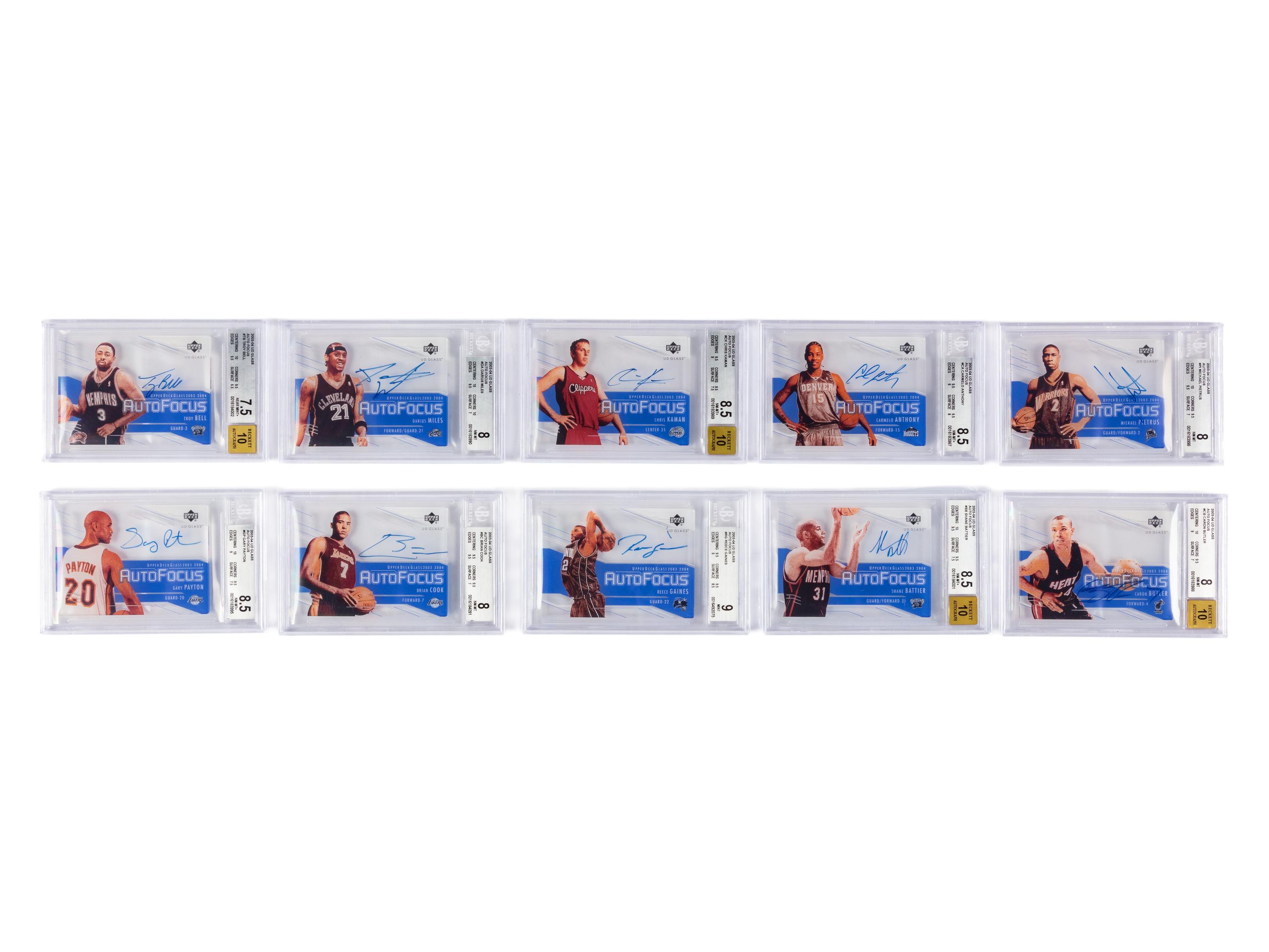 A Complete Set of 2003-04 Upper Deck BGS Graded Plexiglass Parallel Basketball Cards (60/60) With Glass Rookies (38/40) Including LeBron James Numbered Rookie Card