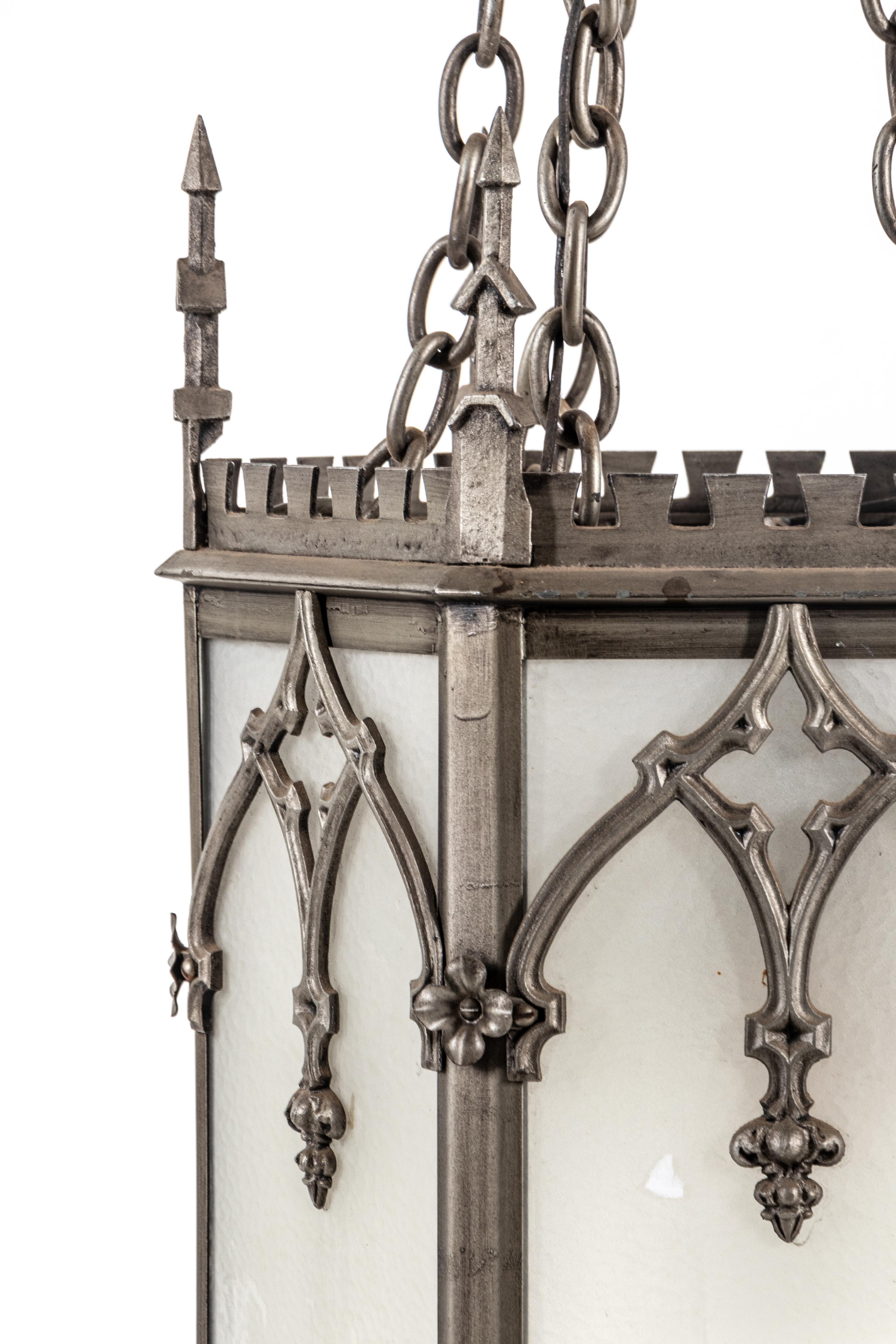 A Gothic Revival Iron Lantern