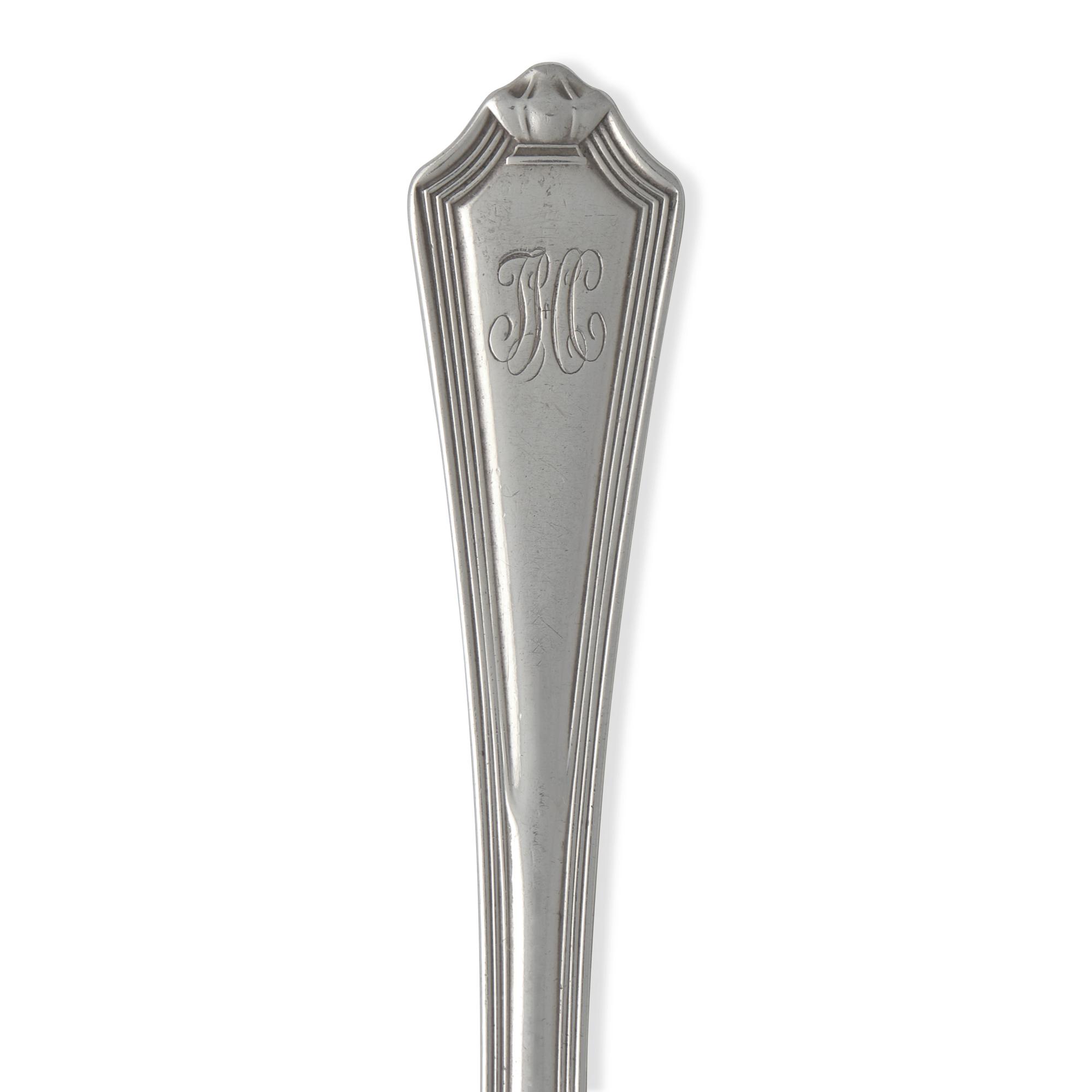 A Partial Set of Sterling Silver Flatware in the "Plymouth" Pattern