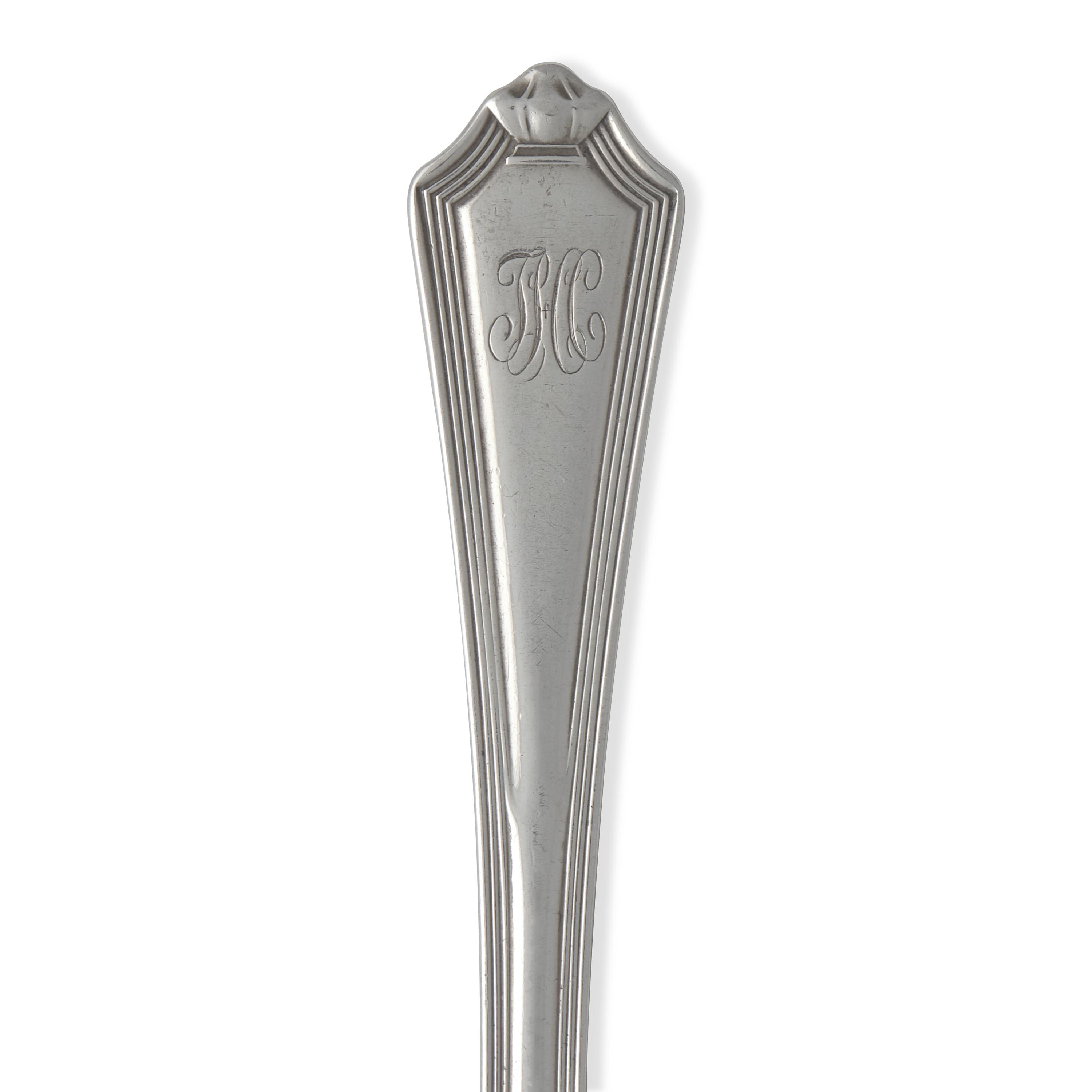 A Partial Set of Sterling Silver Flatware in the "Plymouth" Pattern