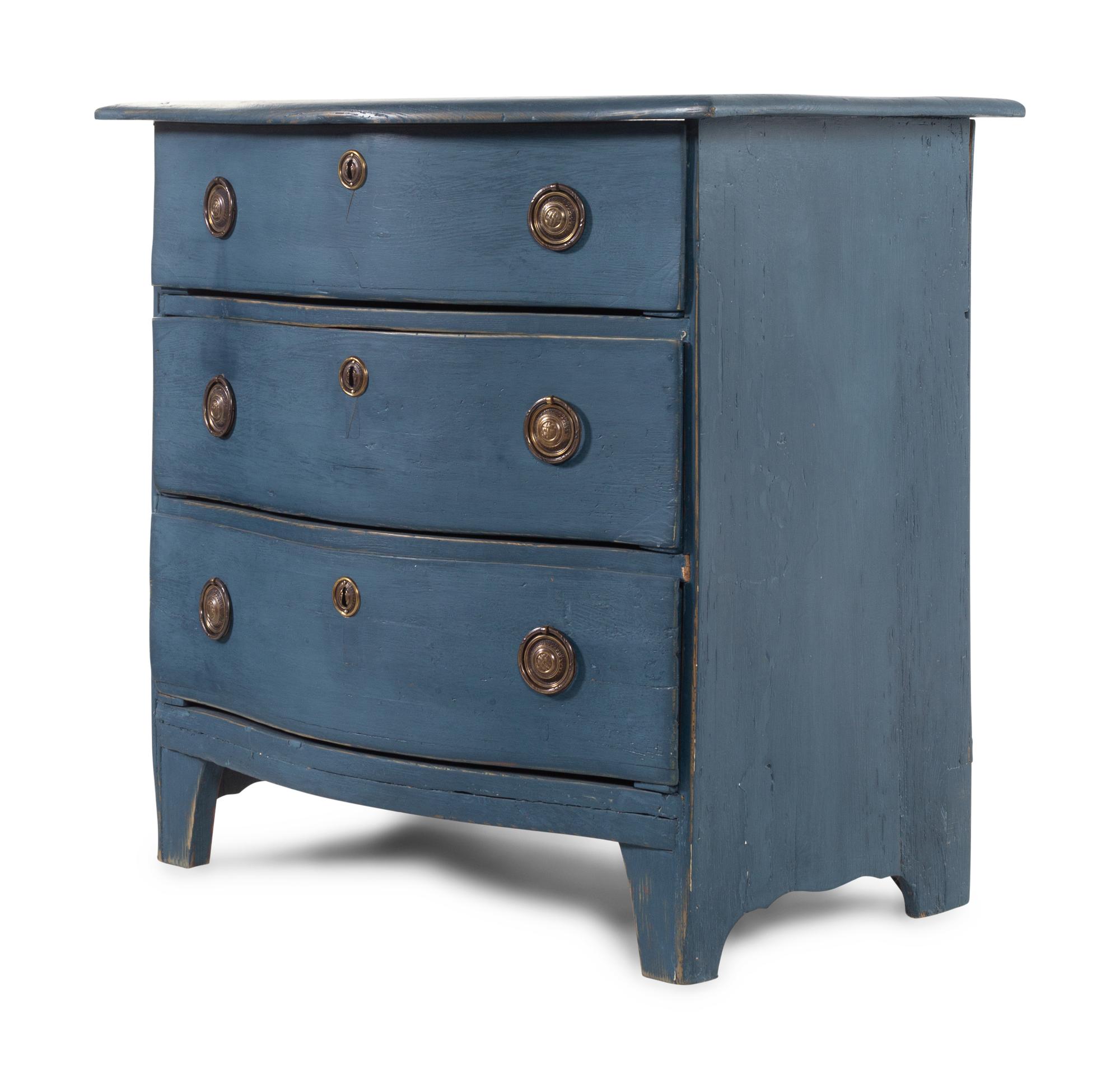 A Continental Painted Chest of Drawers