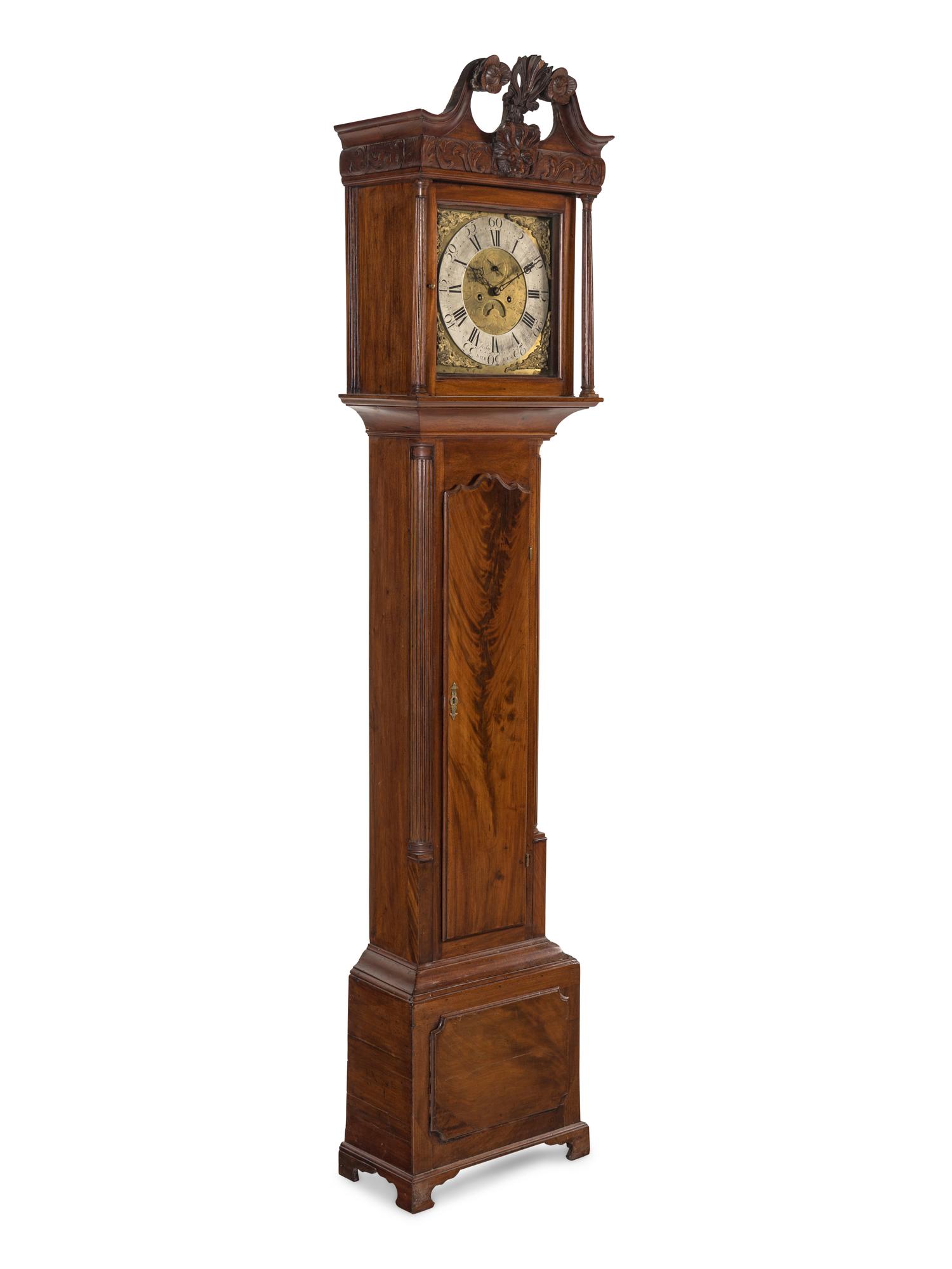 An Irish George III Mahogany Tall Case Clock