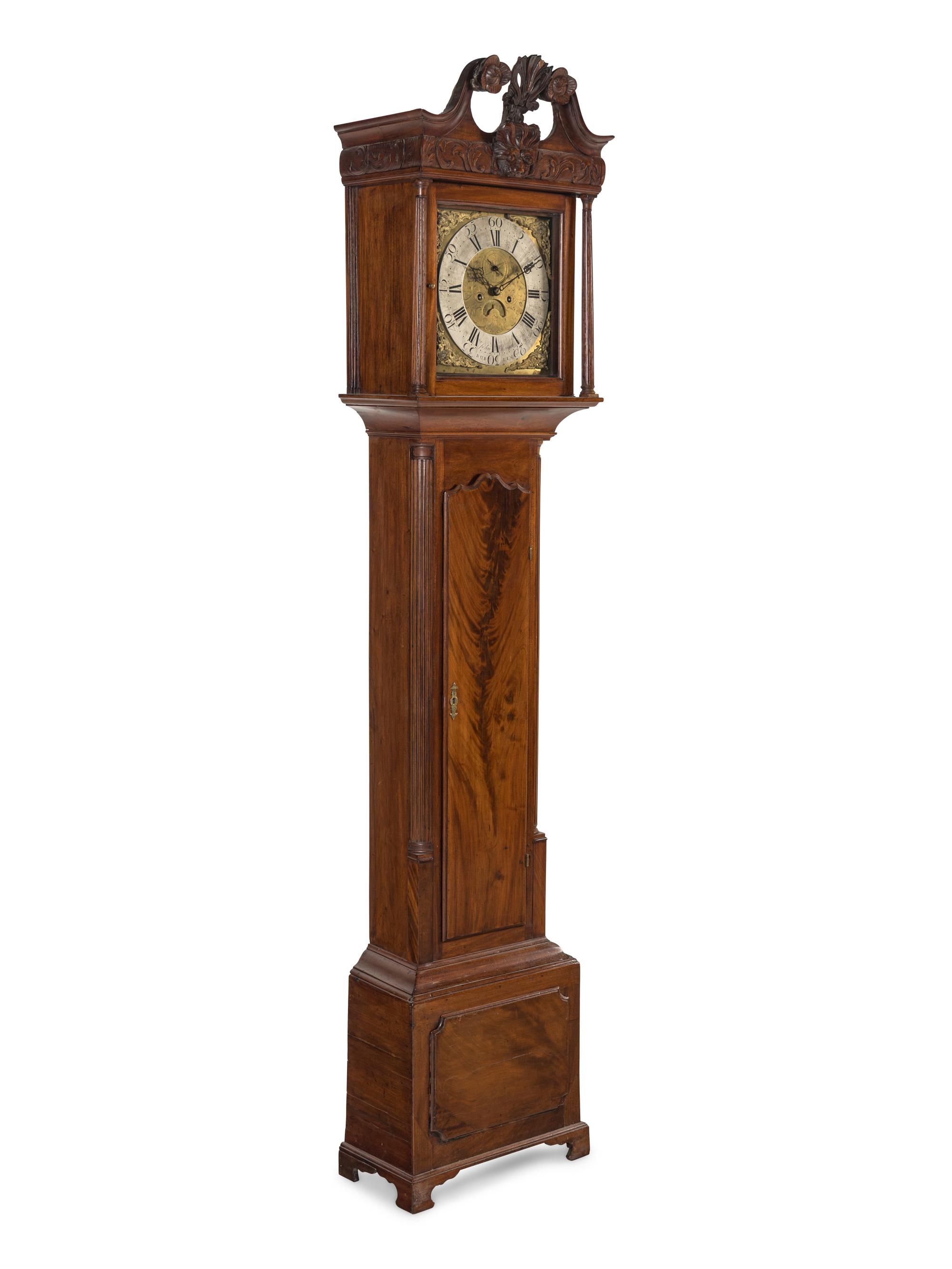 An Irish George III Mahogany Tall Case Clock