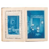 [Early Photography] Collection of 60+ cyanotypes, incl. playful and artfully posed scenes