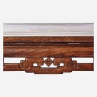 A Chinese hardwood rectangular table, possibly huanghuali 硬木方桌 或黄花梨 Probably Qing dynasty ??
