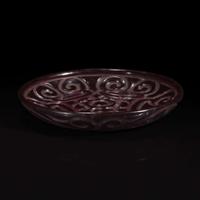 A small Chinese "Tixi" lacquer dish 剔犀小盘 Possibly Ming dynasty ??