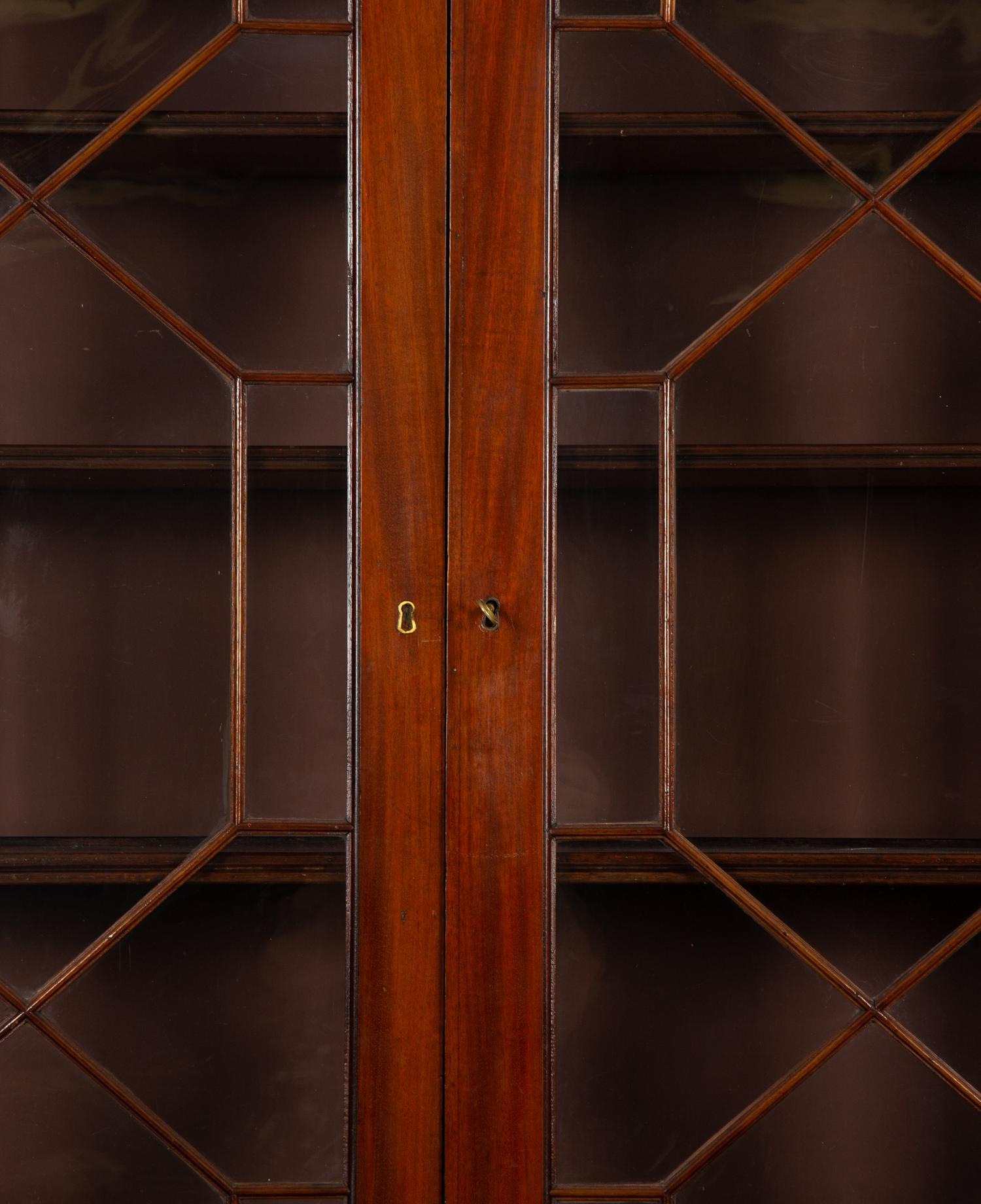A George III Walnut Secretary Bookcase