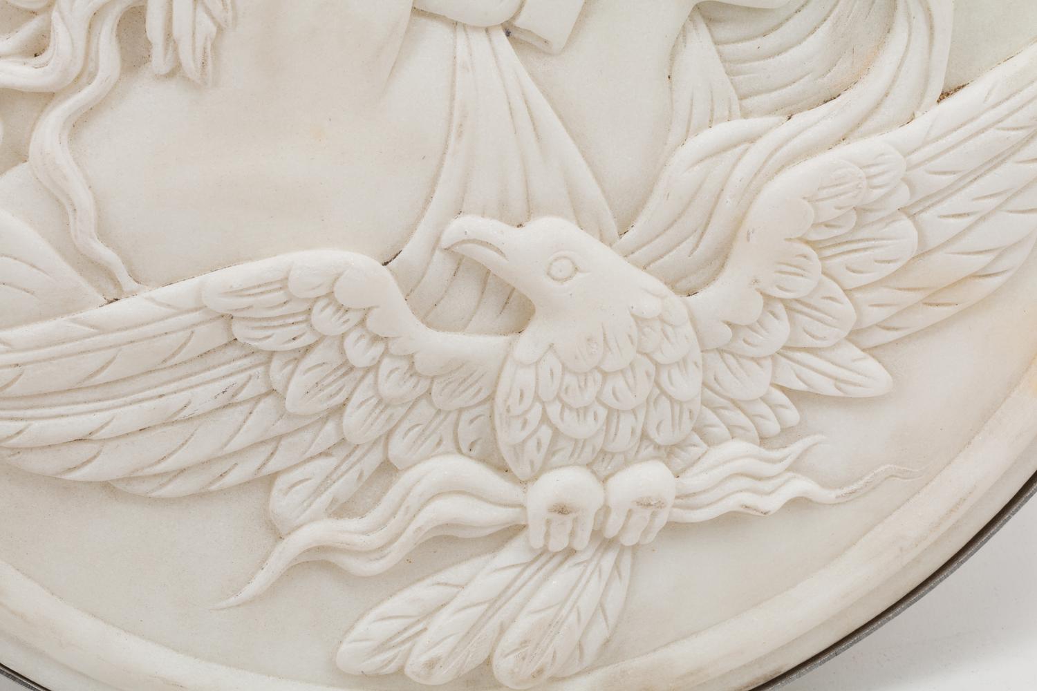 A Pair of Italian Iron Mounted Marble Plaques