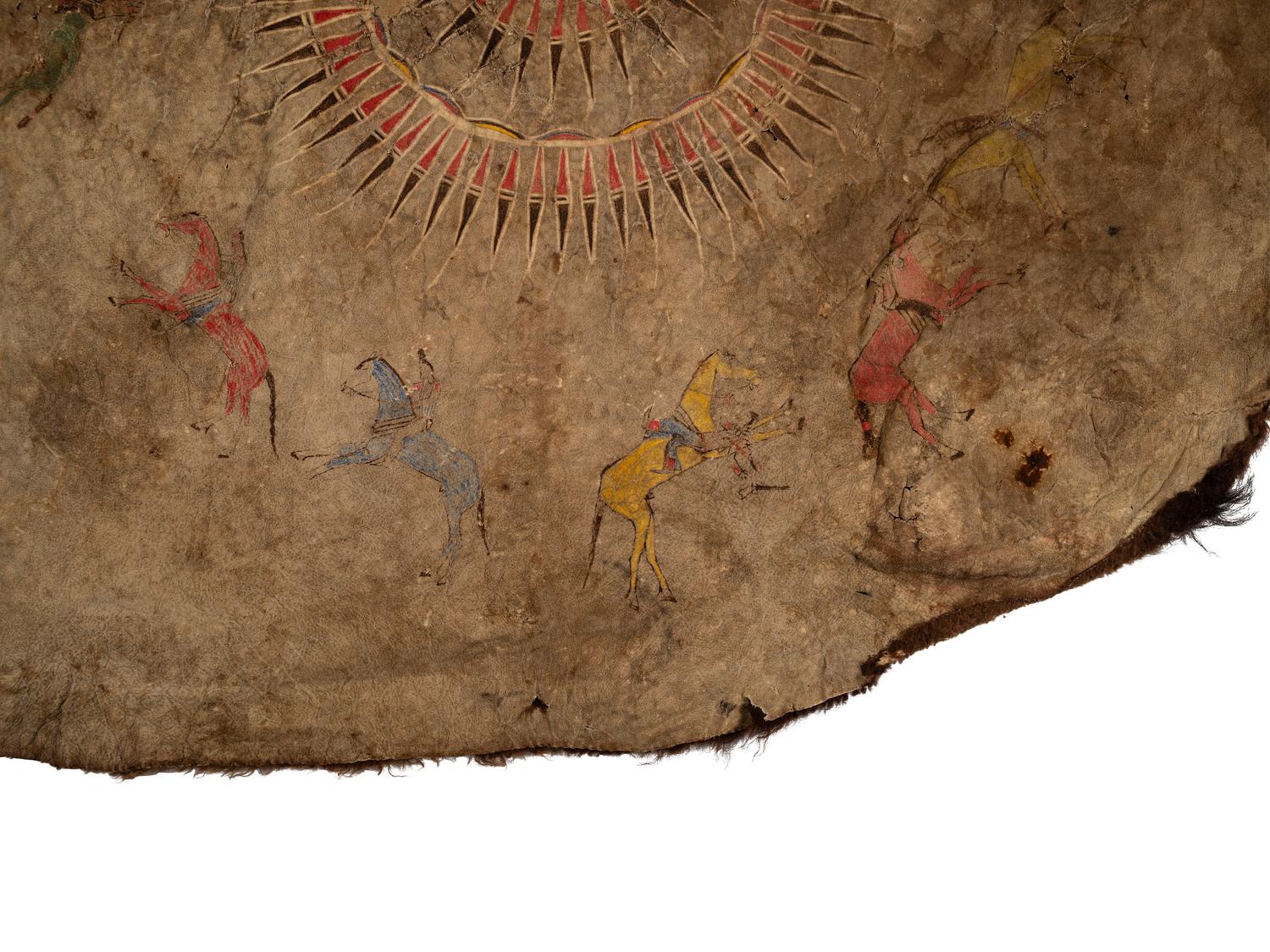 Northern Plains Painted Buffalo Robe