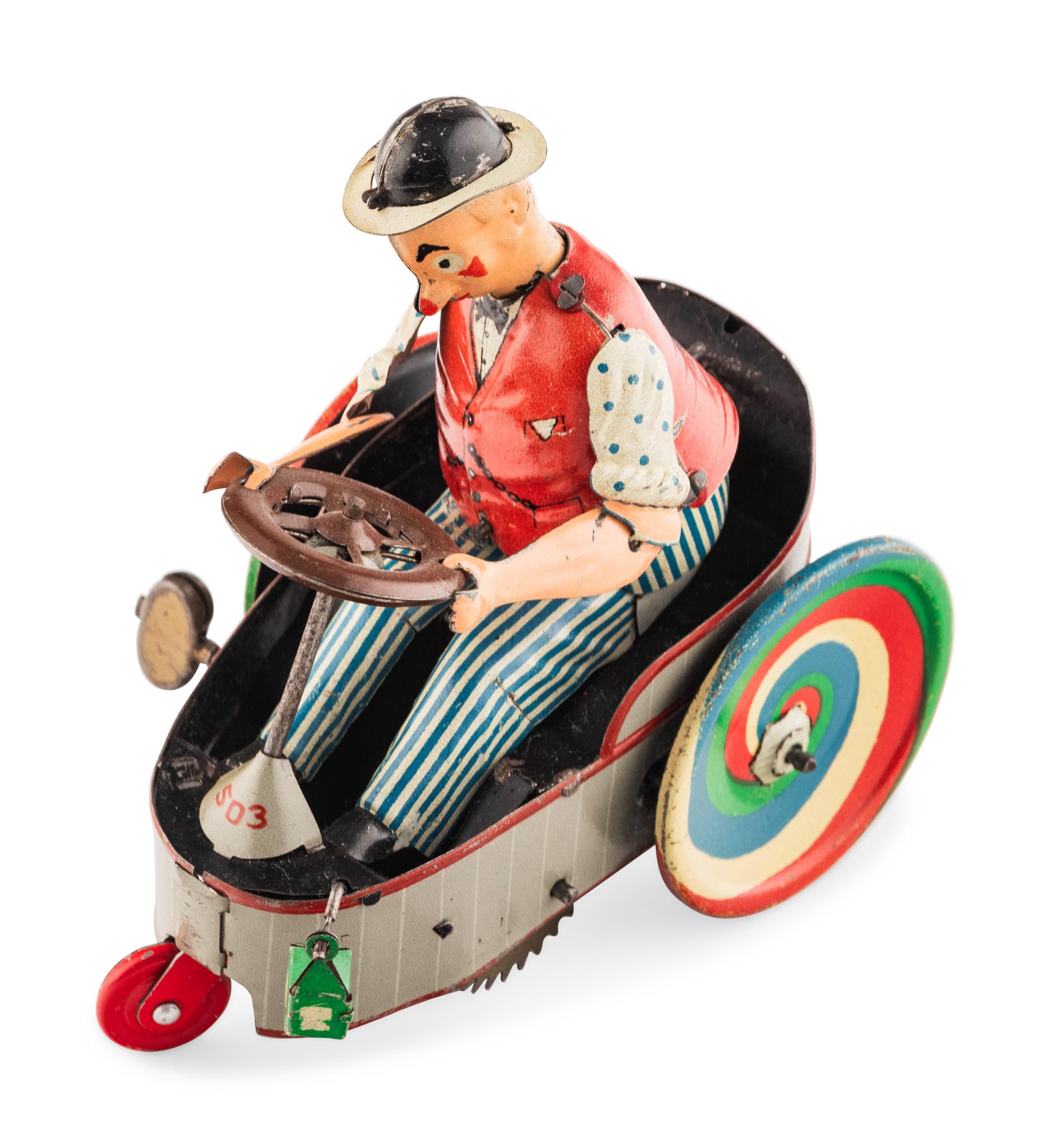 A Lehmann Peter Clown Car Toy