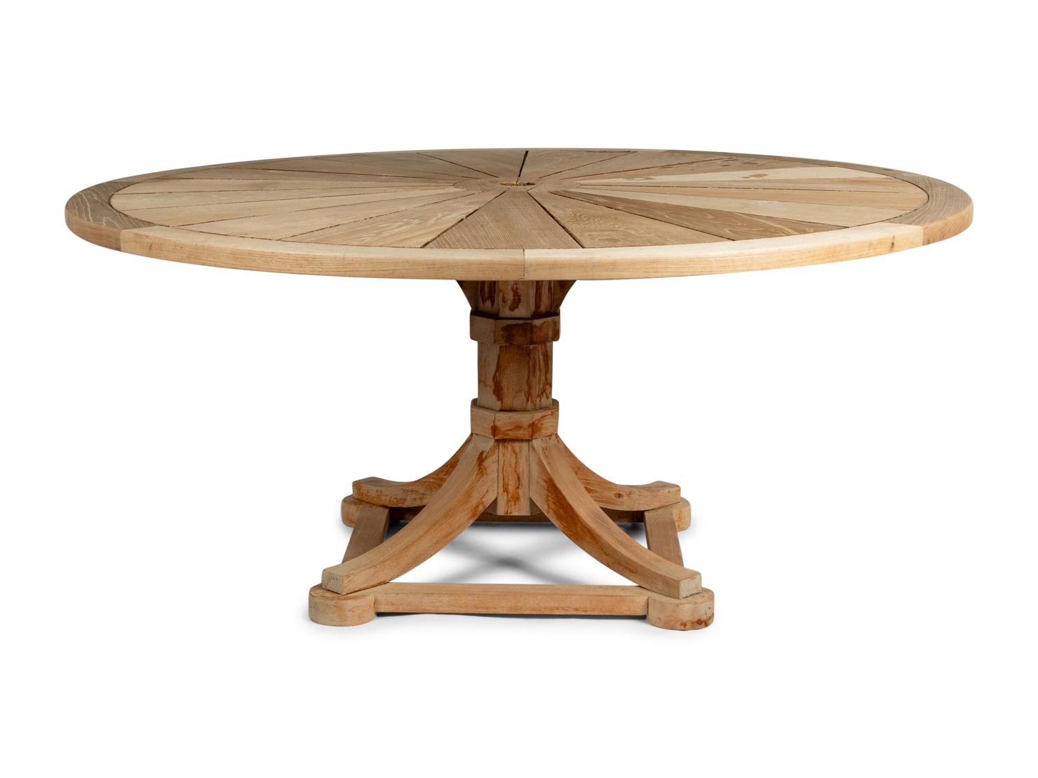 A Teak Outdoor Dining Table