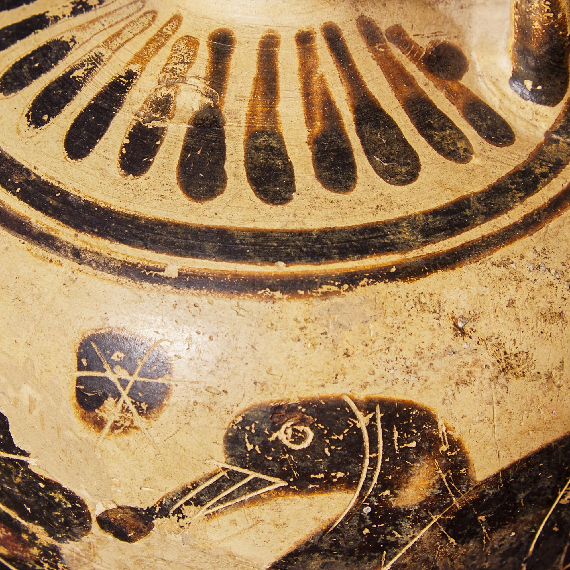 A Corinthian Black-Figured Aryballos