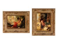 Ladies in Repose (a pair)