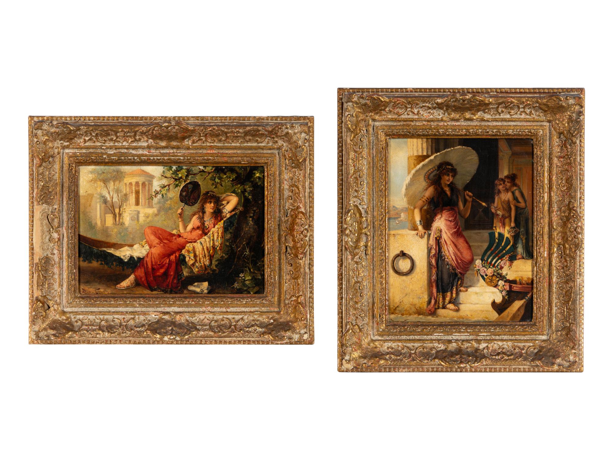 Ladies in Repose (a pair)