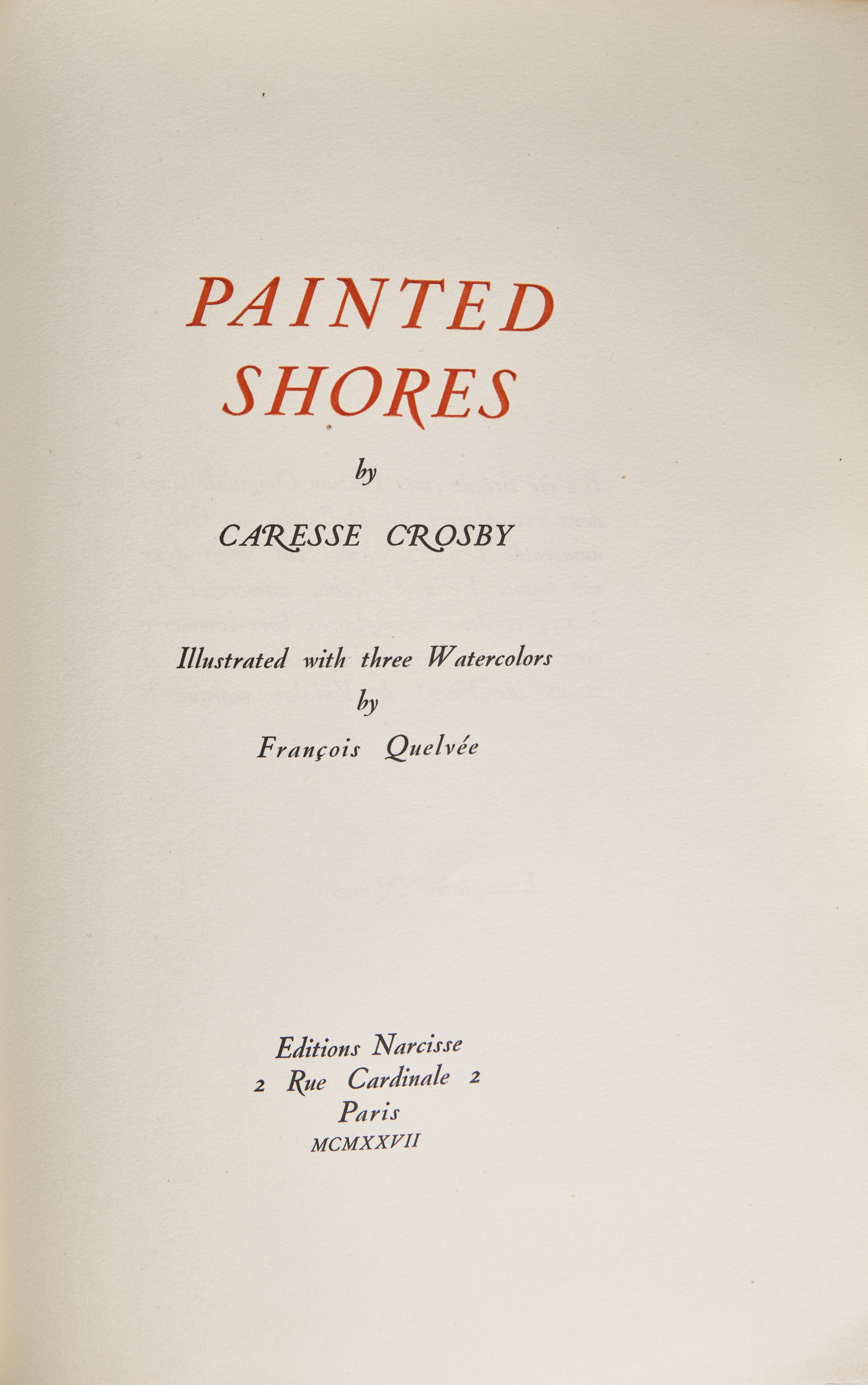 [Black Sun Press] Crosby, Caresse. Group of 3 Titles