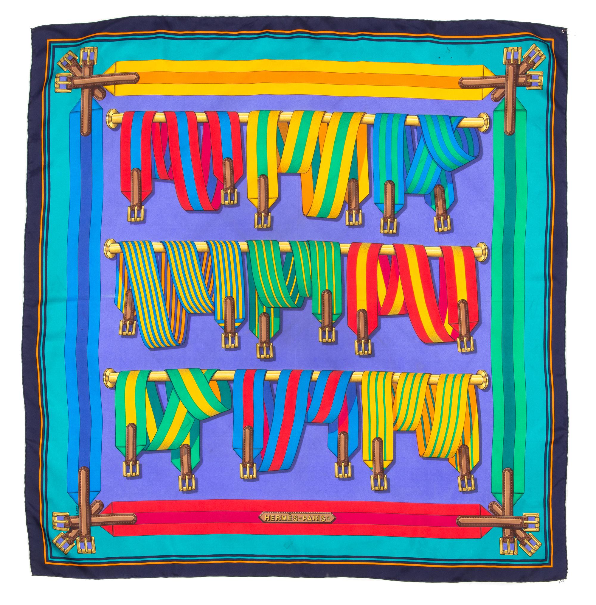 An Hermes 90cm Silk Scarf, 36" x 36"