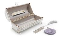 A Vintage Judith Leiber Swarovski Crystal Minaudiere, 6 3/4 x 2 3/4 x 2 3/4 inches.