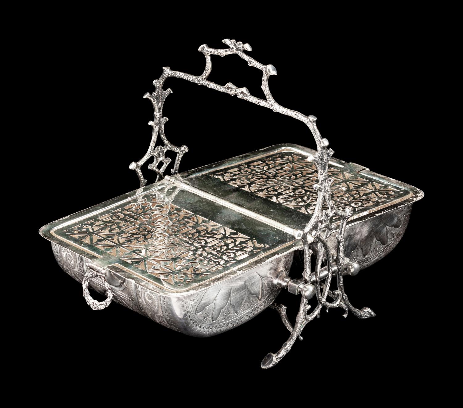 A Victorian Silver-Plate Bun Warmer