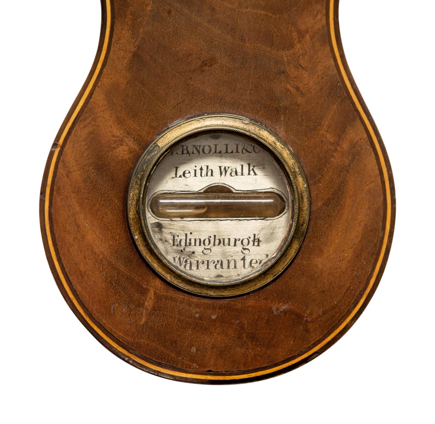 A Scottish George III Mahogany Wheel Barometer
