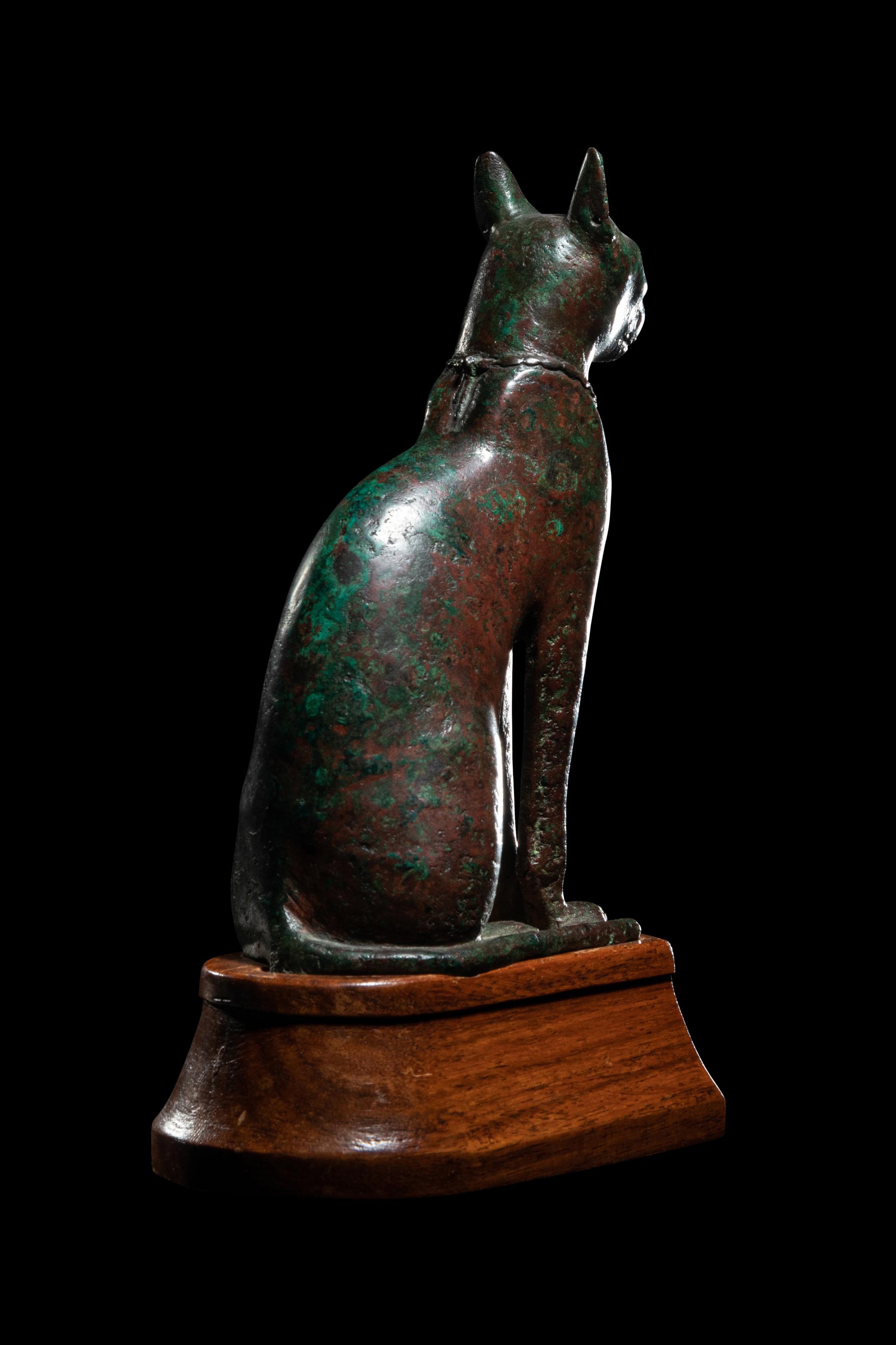 An Egyptian Bronze Cat
