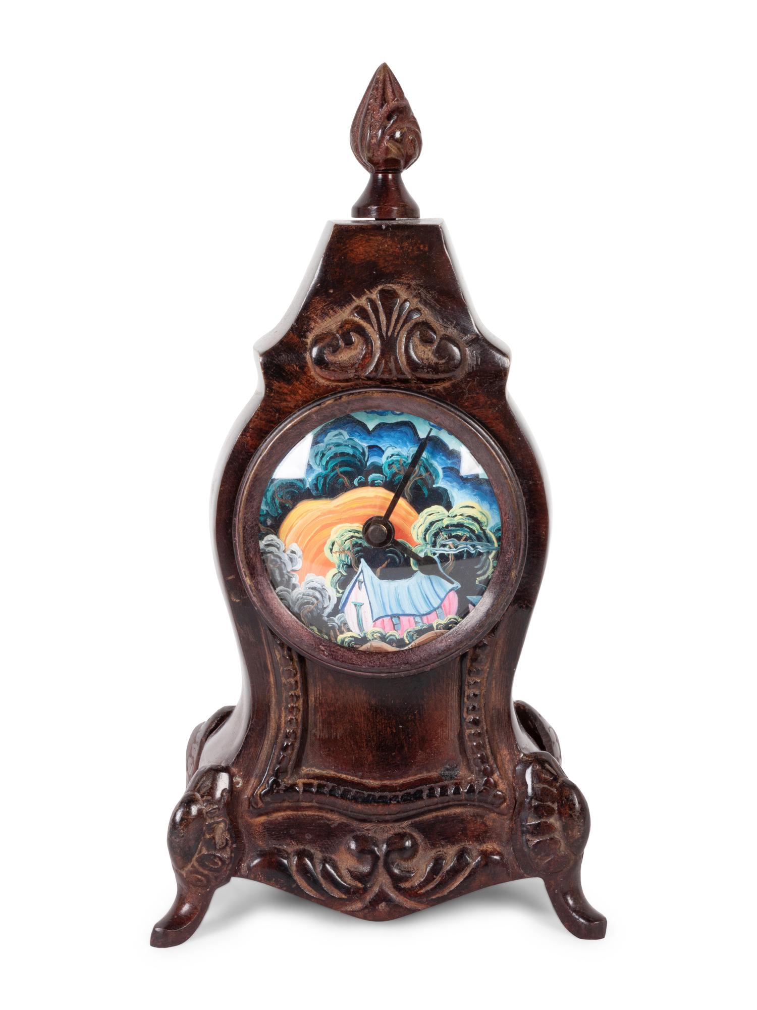 Clock with Painted Face