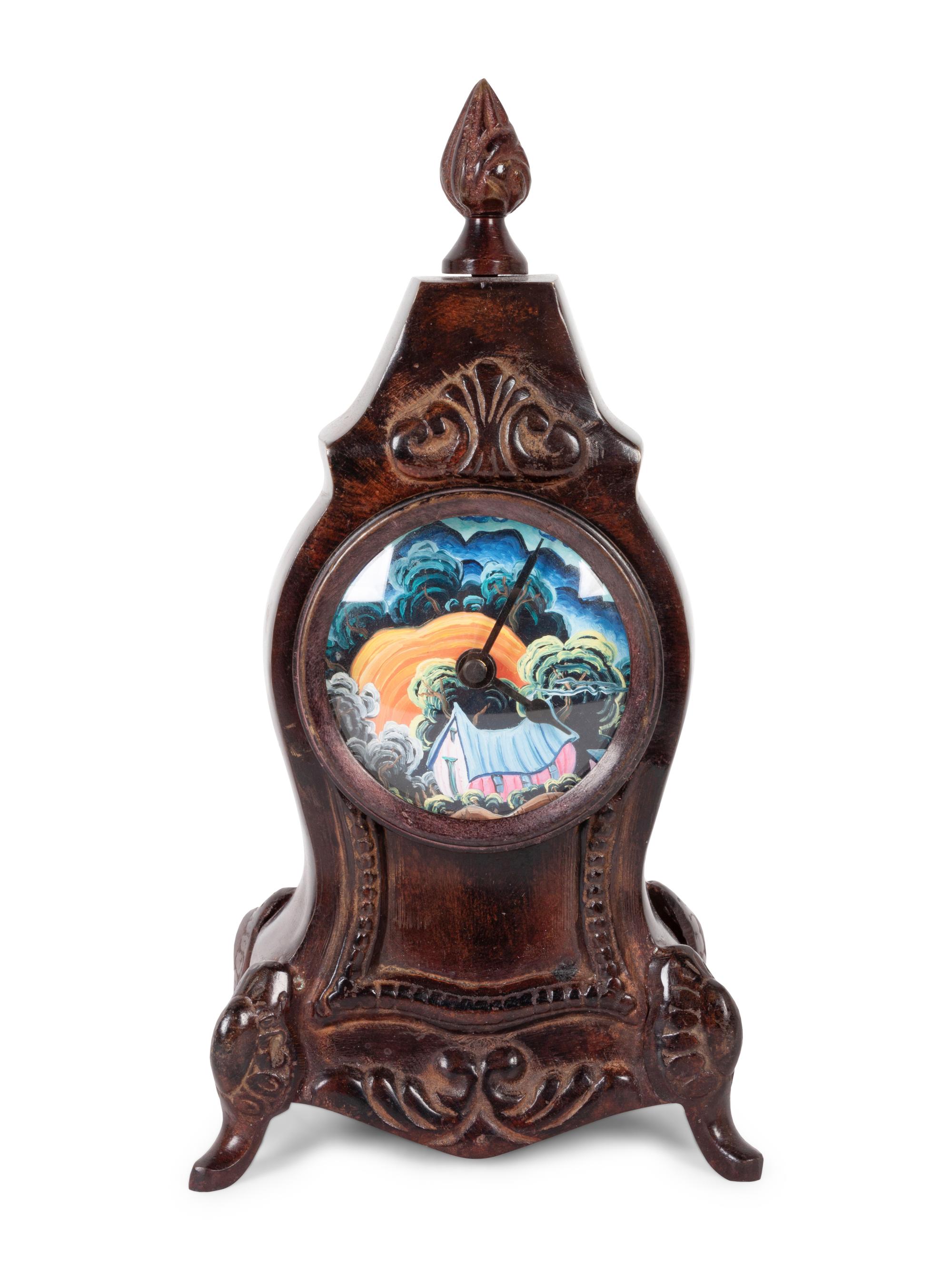 Clock with Painted Face