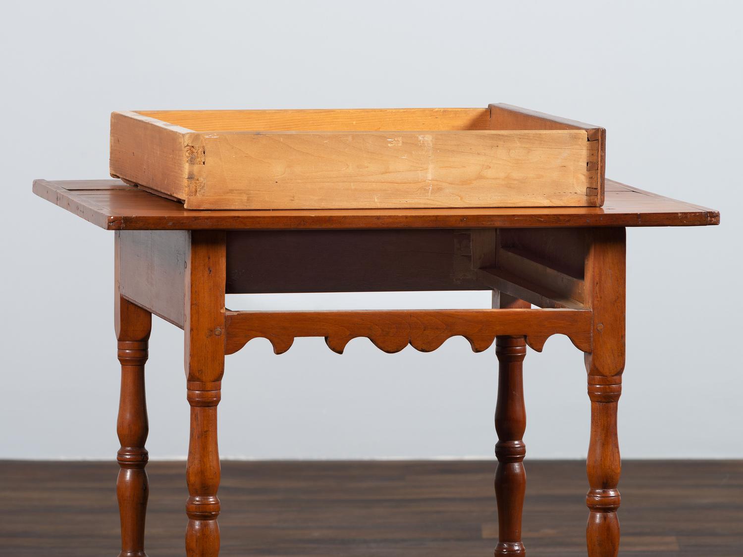 A William and Mary Cherrywood One-Drawer Tavern Table