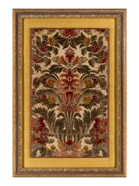 A Pair of Italian Silk Velvet Panels