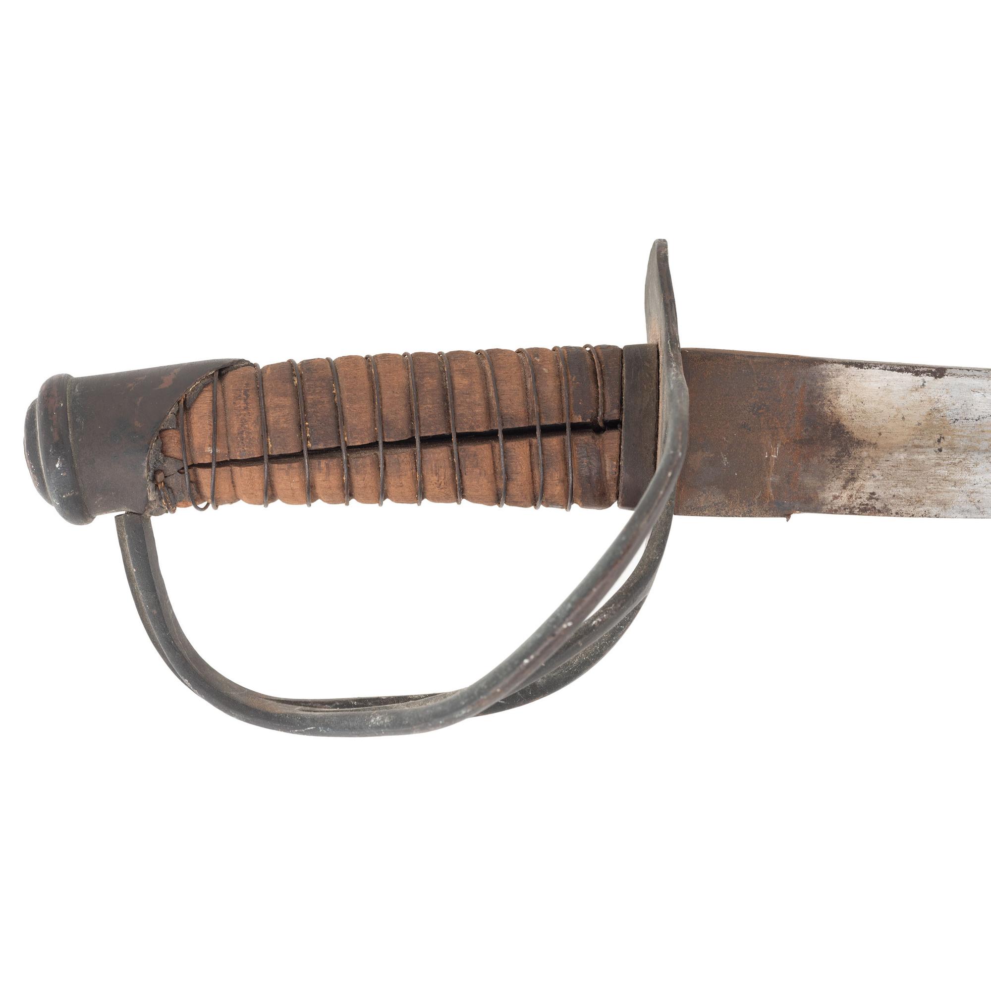 Confederate Cavalry Saber in Wooden Scabbard by Kraft, Goldschmidt & Kraft or H. Marshall