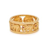 YELLOW GOLD ELEPHANT RING