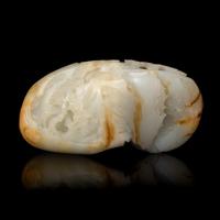 A Chinese White and Russet 'Landscape' Jade Boulder 民國-近代 白玉行旅圖山子