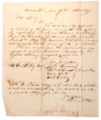 [OHIO] -- [STOKELY, Gen. Samuel (1796-1861)]. Personal correspondence and papers of Ohio politician, US Representative General Samuel Stokely.