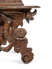 An Italian Baroque Style Carved Walnut Hall Bench