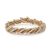 BICOLOR GOLD AND DIAMOND BRACELET