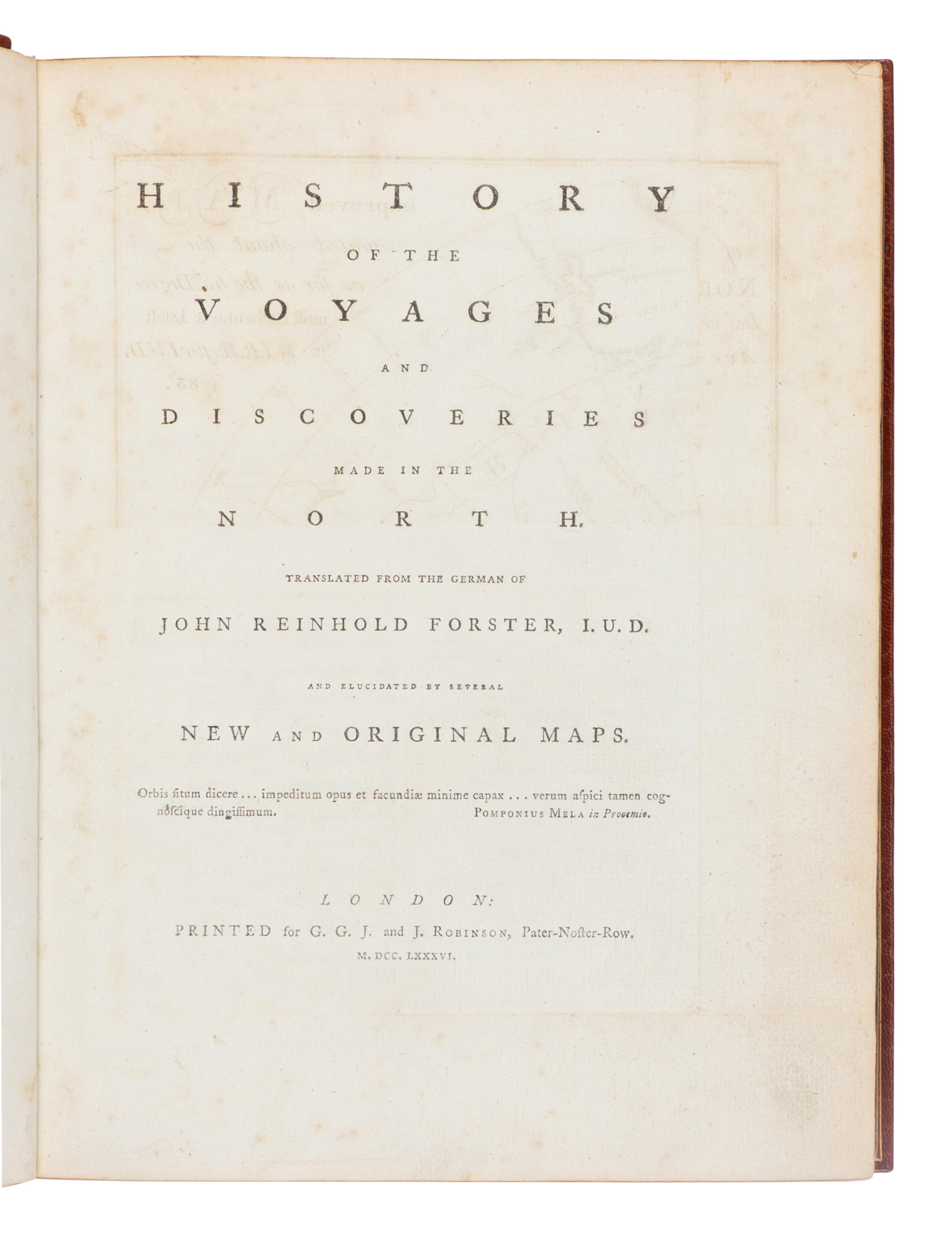 [Travel & Exploration] Forster, John Reinhold. History of the Voyages and Discoveries Made in the North