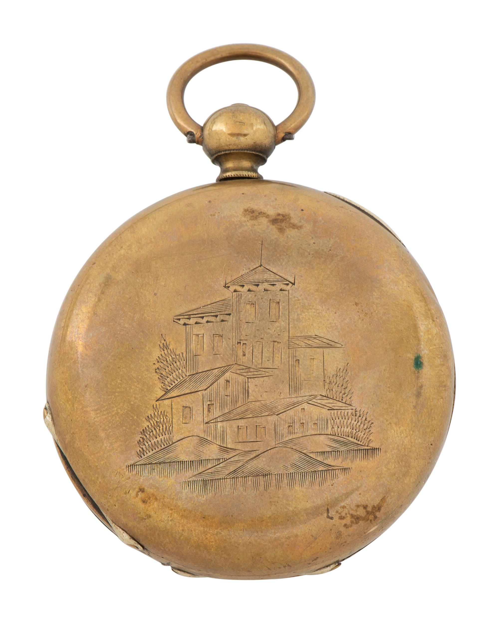 [CIVIL WAR]. Pocket watch featuring portrait of Ulysses S. Grant. Manufactured by M.J. Tobias, Liverpool, England.