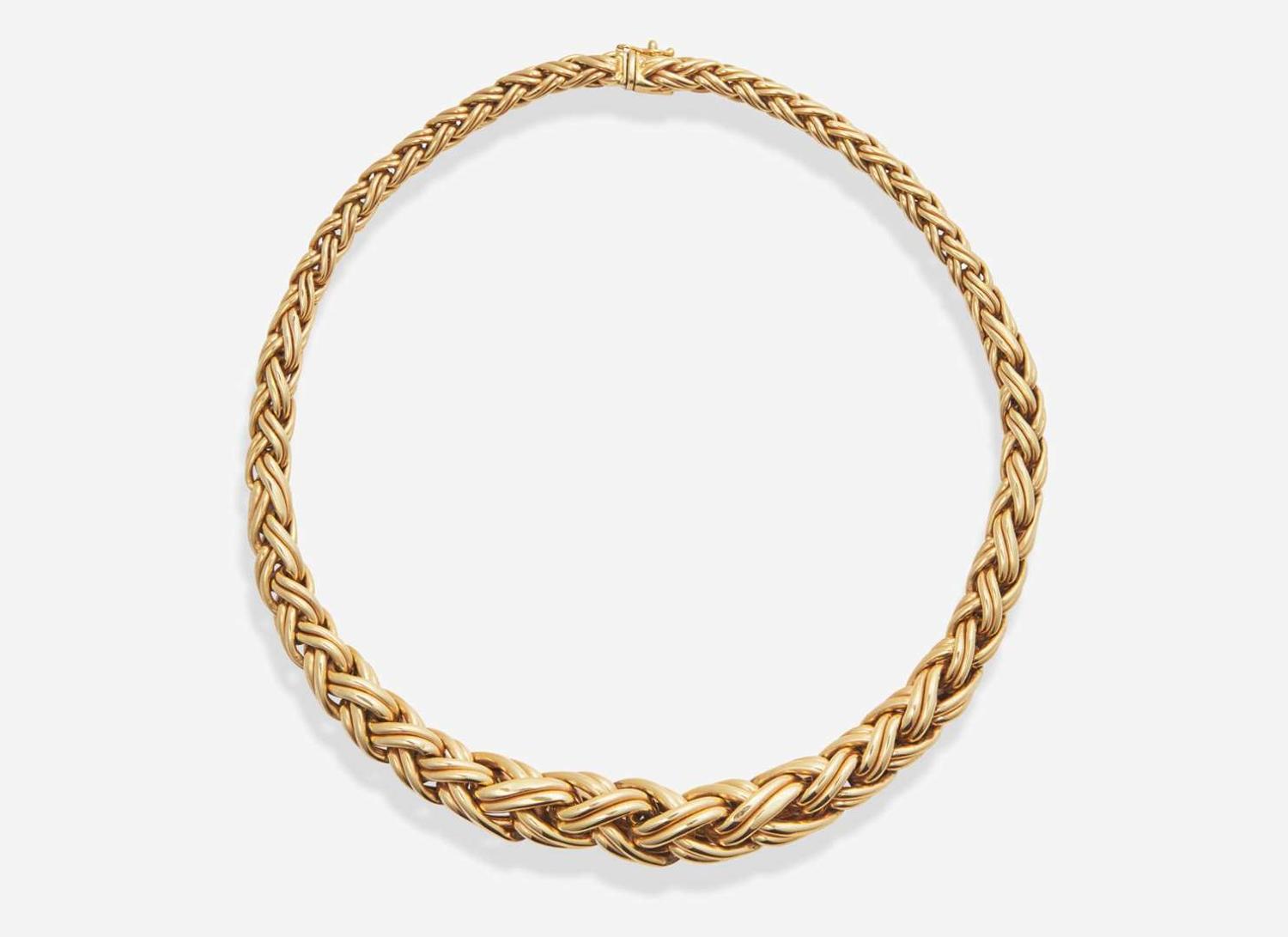 A 14K Yellow Gold Ladies Necklace
