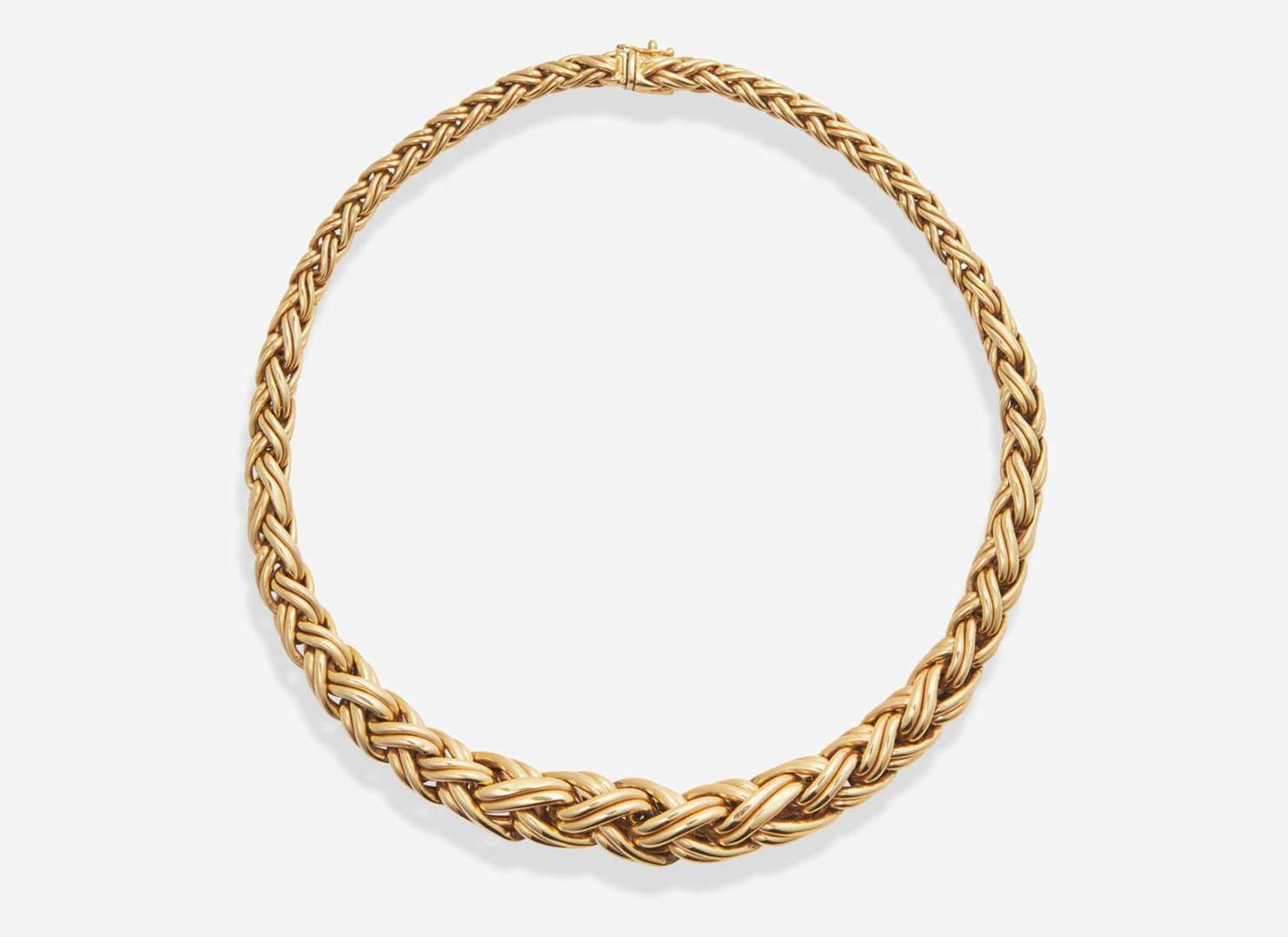A 14K Yellow Gold Ladies Necklace