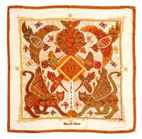 An Hermes Silk Scarf, 35 x 35 inches.