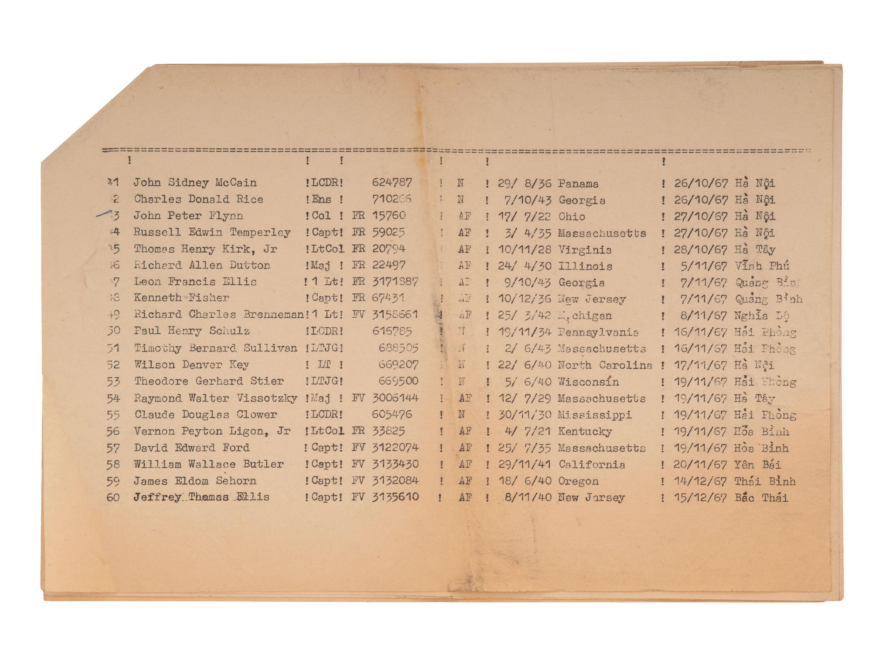 [VIETNAM WAR] - [WOMEN]. Vietnam War-era papers of Pulitzer Prize-winning combat journalist Tracy A. Wood (1943-2020), including documents related to the 1973 release of American POWs in Hanoi.