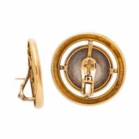 Lalaounis, Yellow Gold and Medallion Earrings