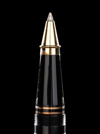 Conway Stewart: Churchill-Ebonite and Gilt Trim Limited Edition Ballpoint Pen