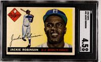 A 1955 Topps Jackie Robinson Baseball Card No. 50 (SGC 4.5 VG-EX+)