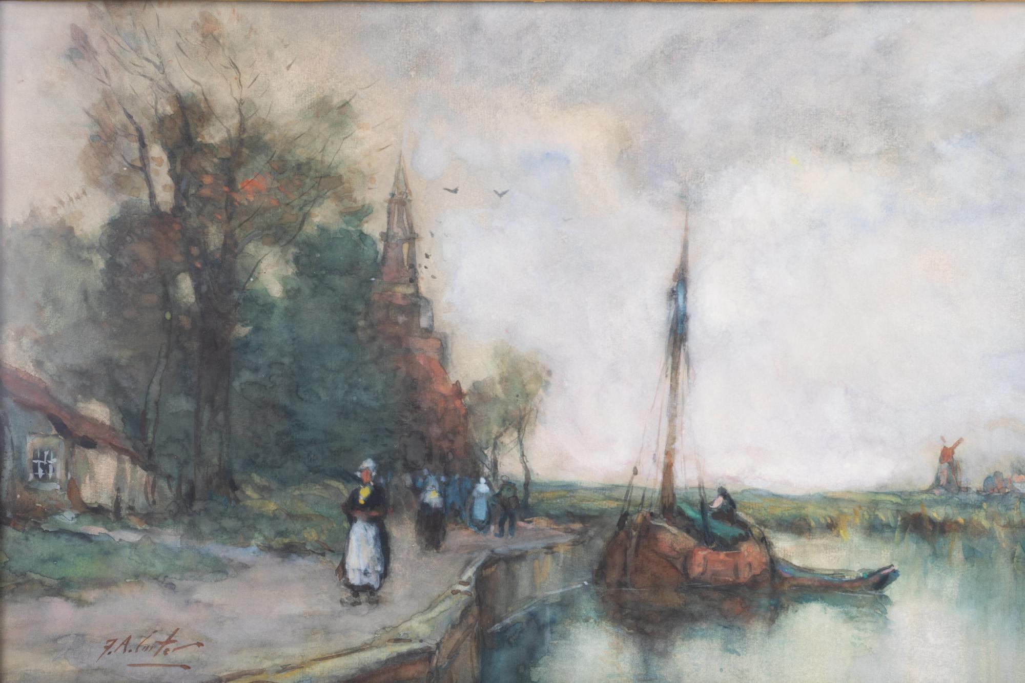 Dutch Canal Scene