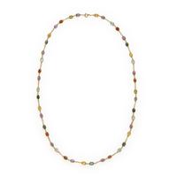 Multigem and Yellow Gold Necklace