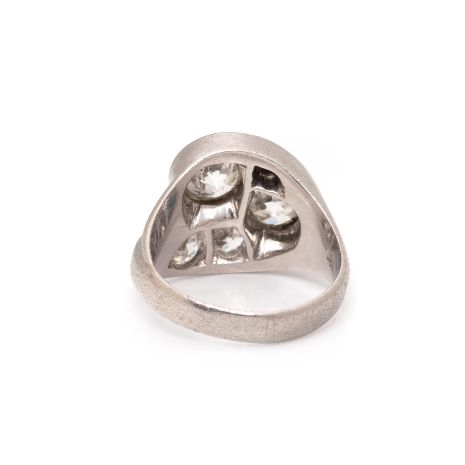 PLATINUM AND DIAMOND RING