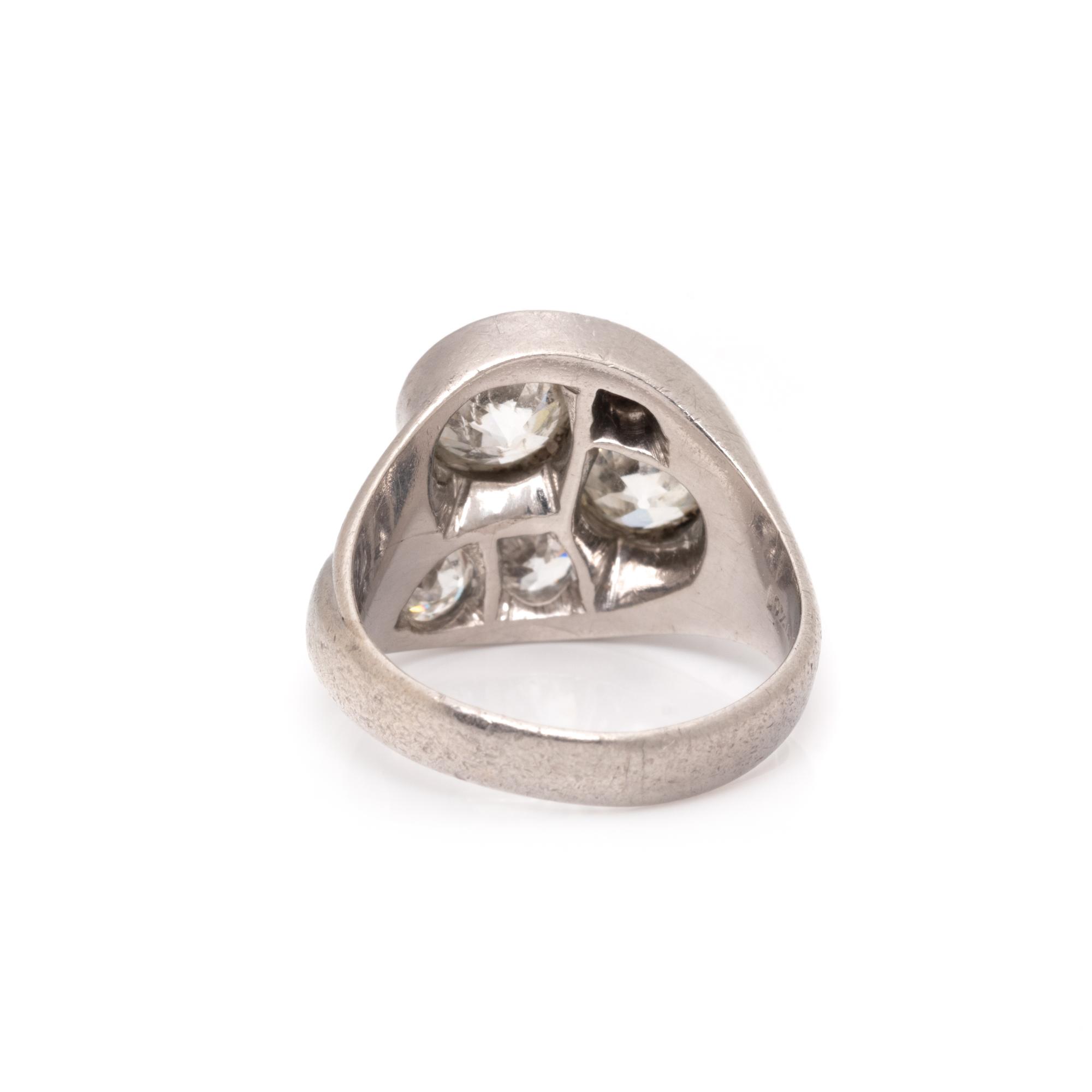 PLATINUM AND DIAMOND RING