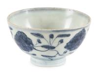 Three Blue and White Porcelain Bowls
